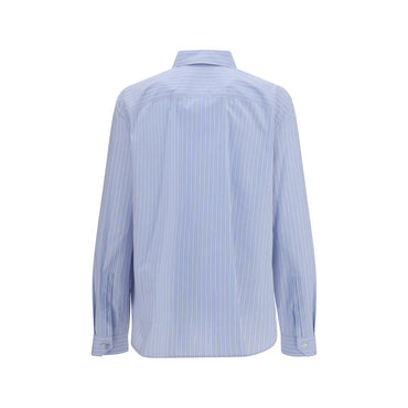 Saint Laurent Blue Cotton Pattern Shirt