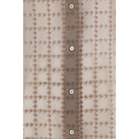Brunello Cucinelli Beige Silk Pattern Shirt