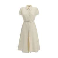 Fendi Beige Wool Oves Aries Casual Dress