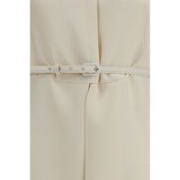 Fendi Beige Wool Oves Aries Casual Dress