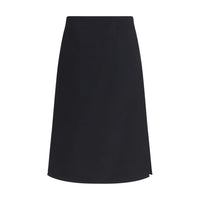 Fendi Black Wool Oves Aries Midi Skirt