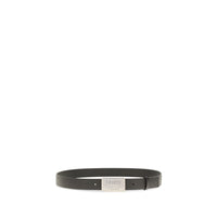 Fendi Black Calf Leather Bos Taurus Regular Belt