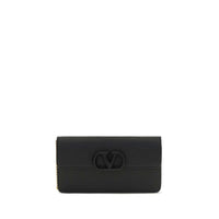 Valentino Garavani Black Calf Leather Bos Taurus Wallet