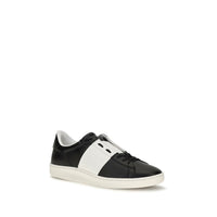 Valentino Garavani Black Calf Leather Bos Taurus Sneakers
