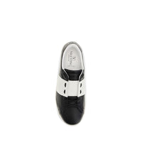 Valentino Garavani Black Calf Leather Bos Taurus Sneakers