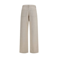 Fendi Beige Cotton Jeans Denim