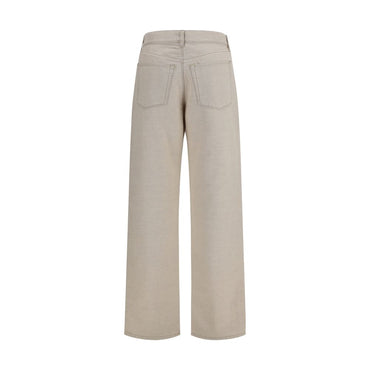 Fendi Beige Cotton Jeans Denim
