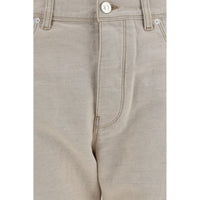 Fendi Beige Cotton Jeans Denim