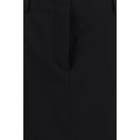 Fendi Black Wool Oves Aries Midi Skirt