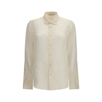 Fendi Beige Silk Pattern Shirt