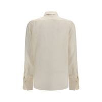 Fendi Beige Silk Pattern Shirt