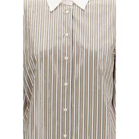 Brunello Cucinelli Beige Cotton Pattern Shirt