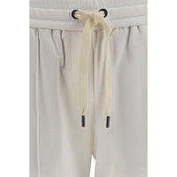 Brunello Cucinelli White Cotton Athletic Pants