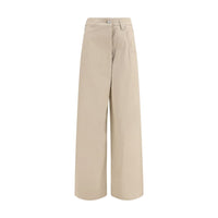 Brunello Cucinelli Beige Cotton Casual Pants