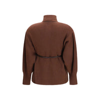 Brunello Cucinelli Brown Wool Oves Aries Cardigan