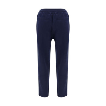 Brunello Cucinelli Blue Cotton Joggers (Workout Pants)