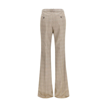 Saint Laurent Beige Wool Oves Aries Flared Pants
