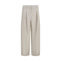 Brunello Cucinelli Beige Wool Oves Aries Dress Pants