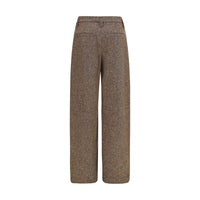 Brunello Cucinelli Brown Wool Oves Aries Casual Pants