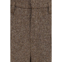Brunello Cucinelli Brown Wool Oves Aries Casual Pants