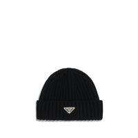 Prada Black Wool Oves Aries Beanie