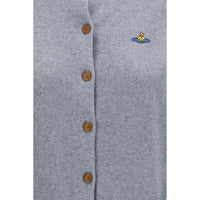 Vivienne Westwood Gray Cotton Cardigan