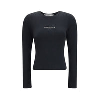 Alexander Wang Black Cotton Long Sleeve T-Shirt