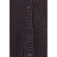 The Attico Brown Wool Oves Aries Cardigan