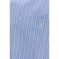 Saint Laurent Blue Cotton Pattern Shirt