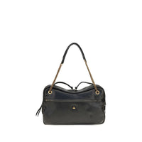 Vivienne Westwood Black Calf Leather Bos Taurus Shoulder Bag
