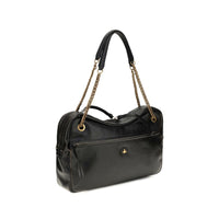 Vivienne Westwood Black Calf Leather Bos Taurus Shoulder Bag