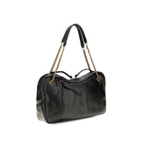 Vivienne Westwood Black Calf Leather Bos Taurus Shoulder Bag