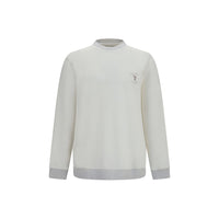 Brunello Cucinelli White Cotton Sweatshirt