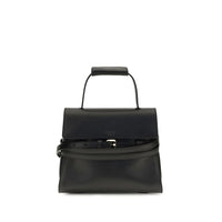 Moschino Black Calf Leather Bos Taurus Shoulder Bag