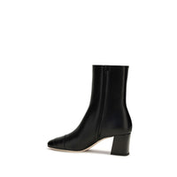 Valentino Garavani Black Calf Leather Bos Taurus Ankle Boots
