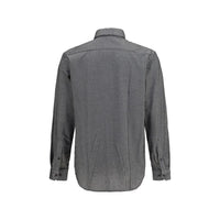 Giorgio Armani Gray Cotton Pattern Shirt