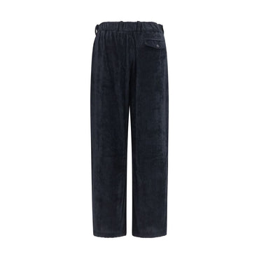 Giorgio Armani Black Viscose Casual Pants