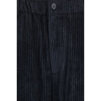 Giorgio Armani Black Viscose Casual Pants