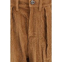 Kristina Ti Brown Cotton Casual Pants