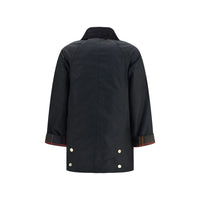 Barbour Black Cotton Full-Length Jacket