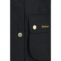 Barbour Black Cotton Full-Length Jacket