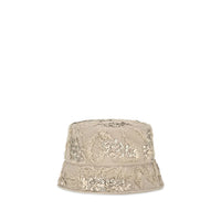 Brunello Cucinelli Beige Silk Bucket Hat