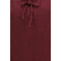 Miu Miu Bordeaux Linen Casual Dress