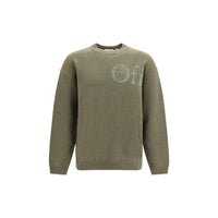 Off-White Bicolor Wool Oves Aries Sweatshirt