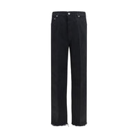 Rick Owens Black Cotton Flared Jeans