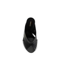 Versace Black Lamb Ovis Aries Aries Mules