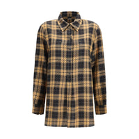 PINKO Beige Viscose Pattern Shirt