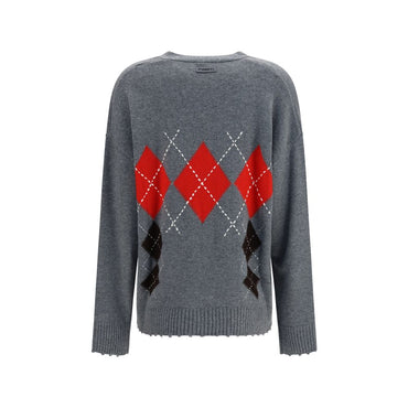PINKO Gray Wool Oves Aries Cardigan