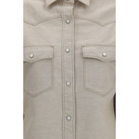Fendi Beige Denim Shirt