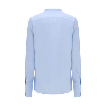 Fendi Blue Cotton Dress Shirt